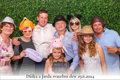 Svatební fotokoutek Dáška a Jarda 29. 6. 2024