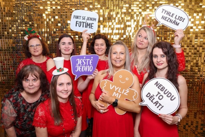 Fotokoutek na vánoční večírek Město Zábřeh 2024