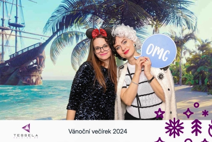 Fotokoutek na vánoční večírek TESCO SW 2024