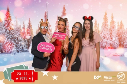 Fotokoutek na vánoční večírek Dolní Morava 2025
