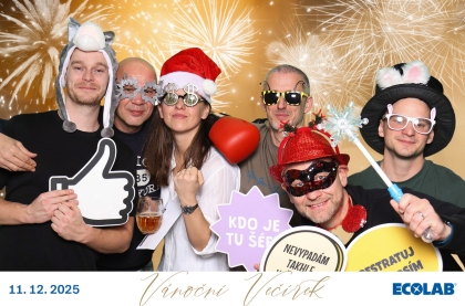 Fotokoutek na vánoční večírek Ecolab | 11. 12. 2025